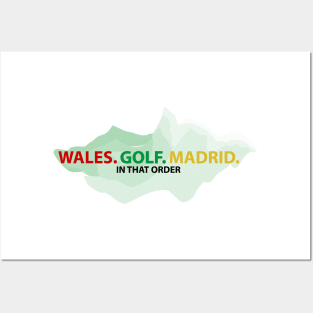 Wales Golf Madrid Posters and Art